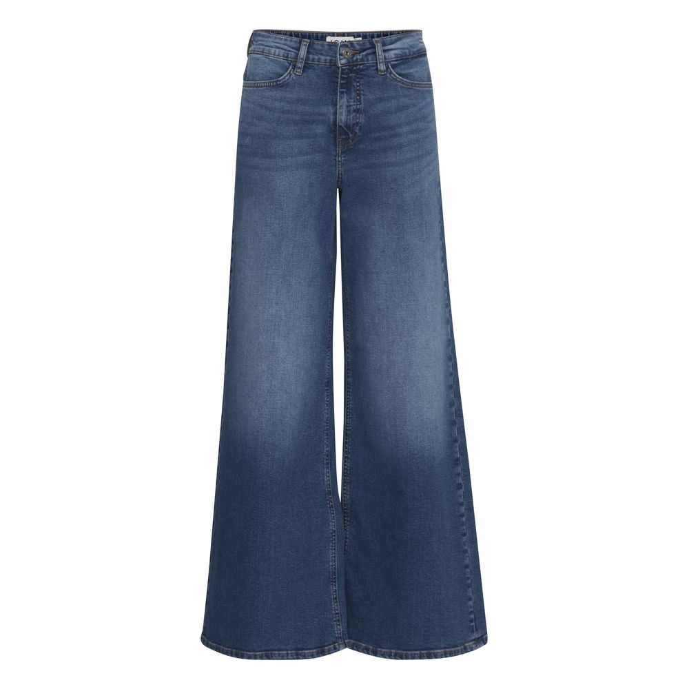 ICHI Blaue Bootcut Jeans aus Baumwolle