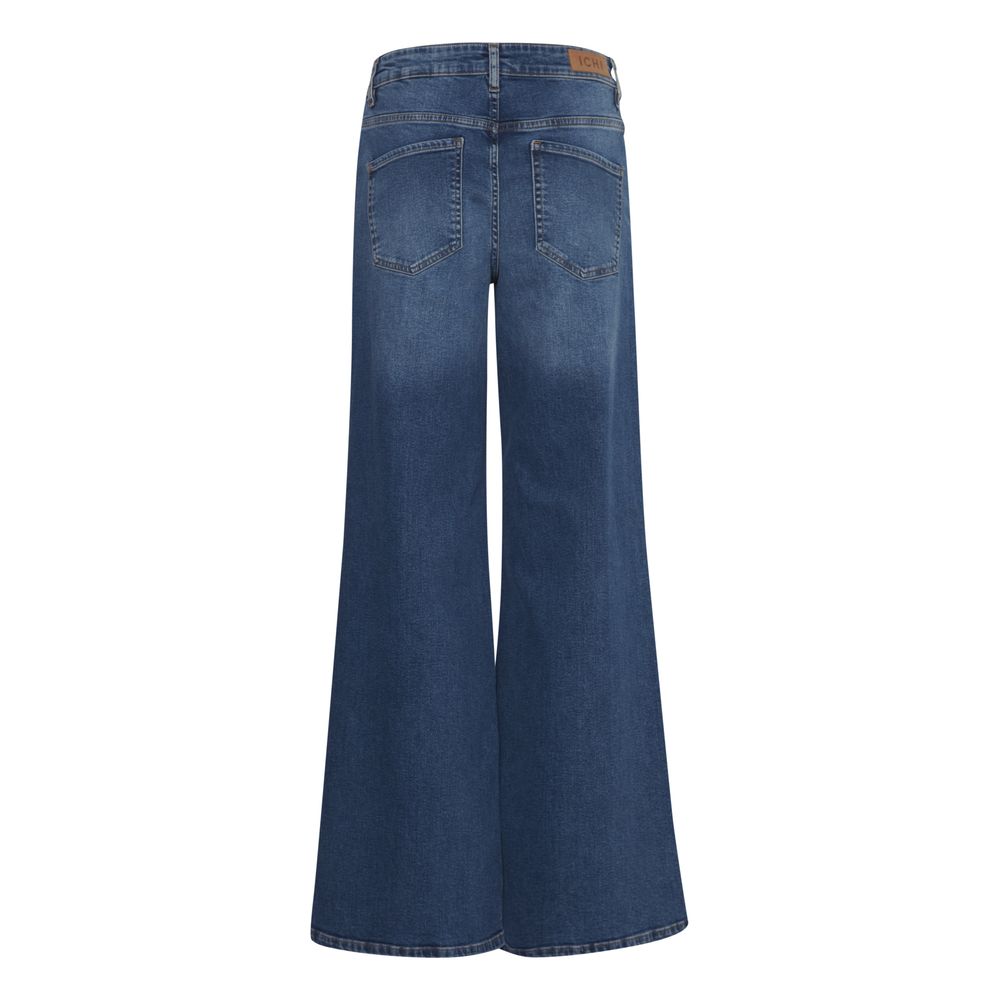 ICHI Blaue Bootcut Jeans aus Baumwolle