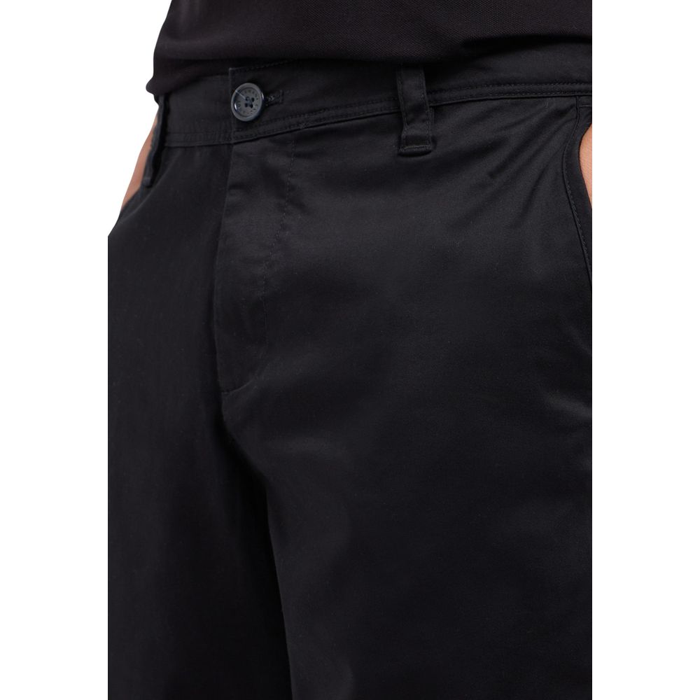 Armani Exchange Schwarze Bermuda-Shorts aus Baumwolle