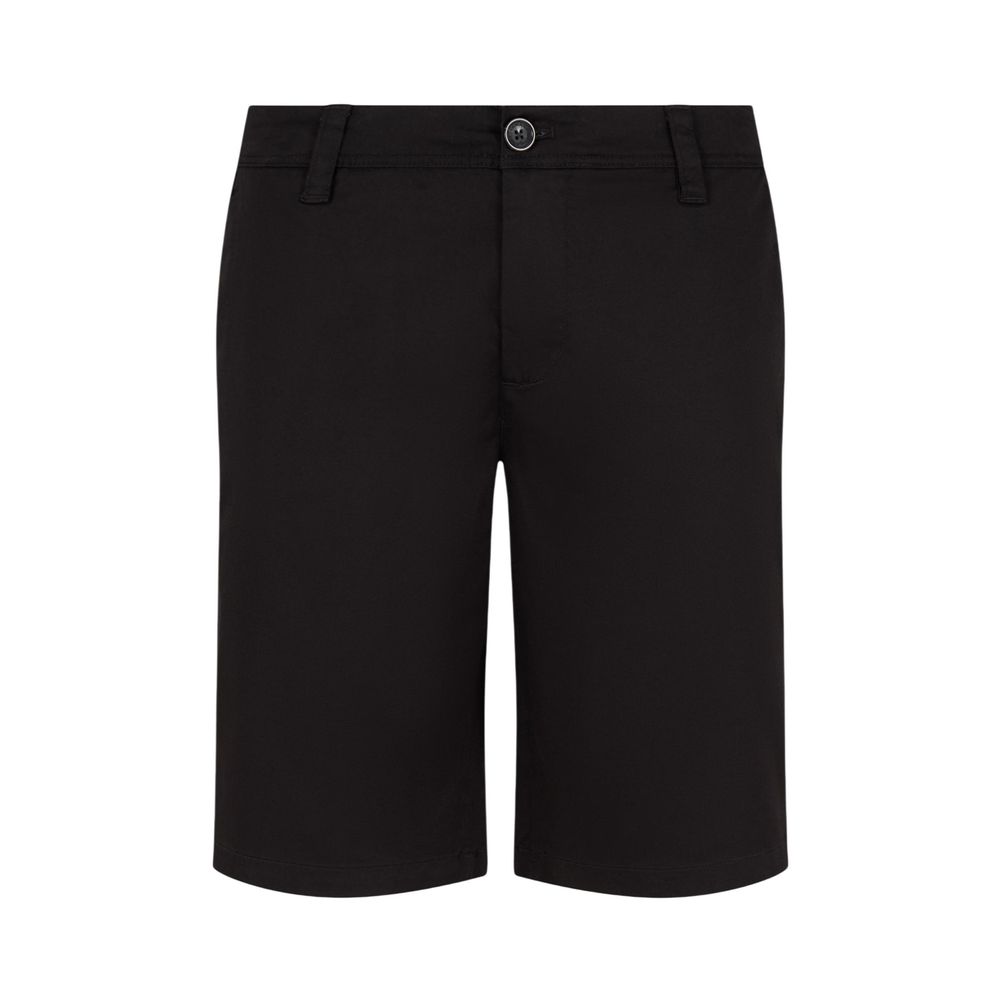Armani Exchange Schwarze Bermuda-Shorts aus Baumwolle