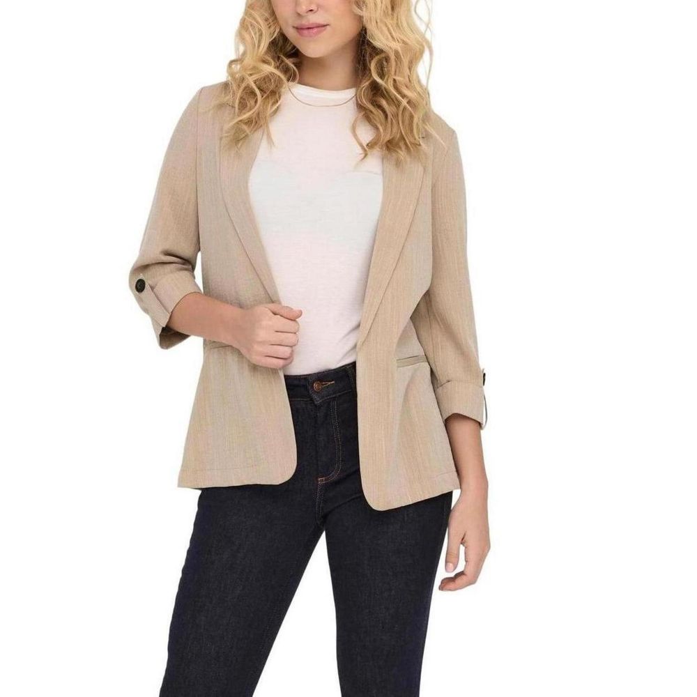 Nur beiger Viskose-Blazer