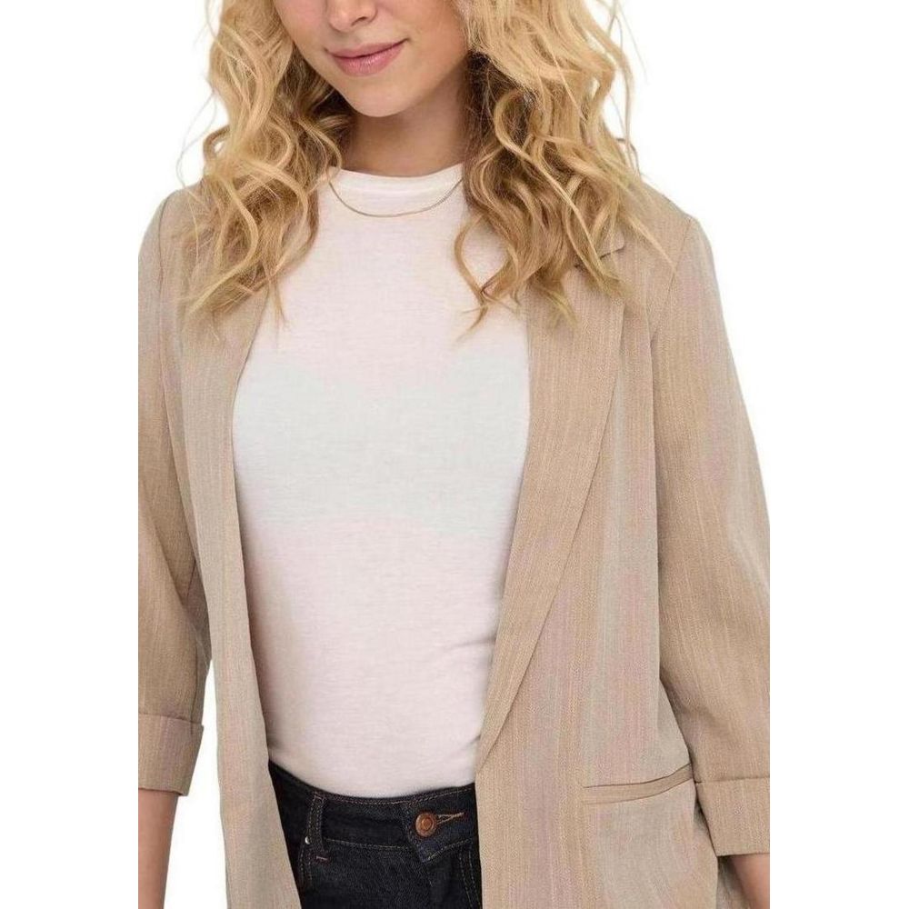 Nur beiger Viskose-Blazer