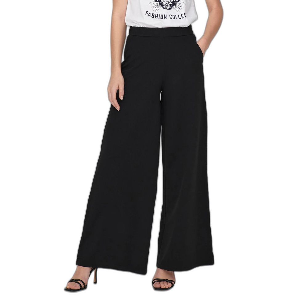 Jacqueline De Yong Schwarze Freizeithose aus recyceltem Polyester