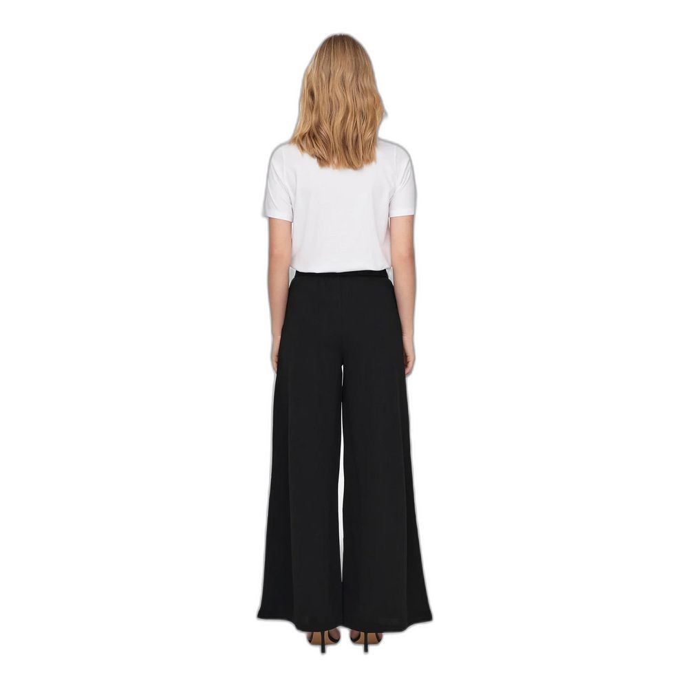 Jacqueline De Yong Schwarze Freizeithose aus recyceltem Polyester