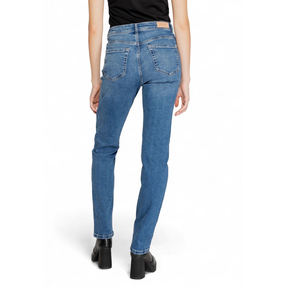 Nur blaue Skinny Jeans aus Baumwolle