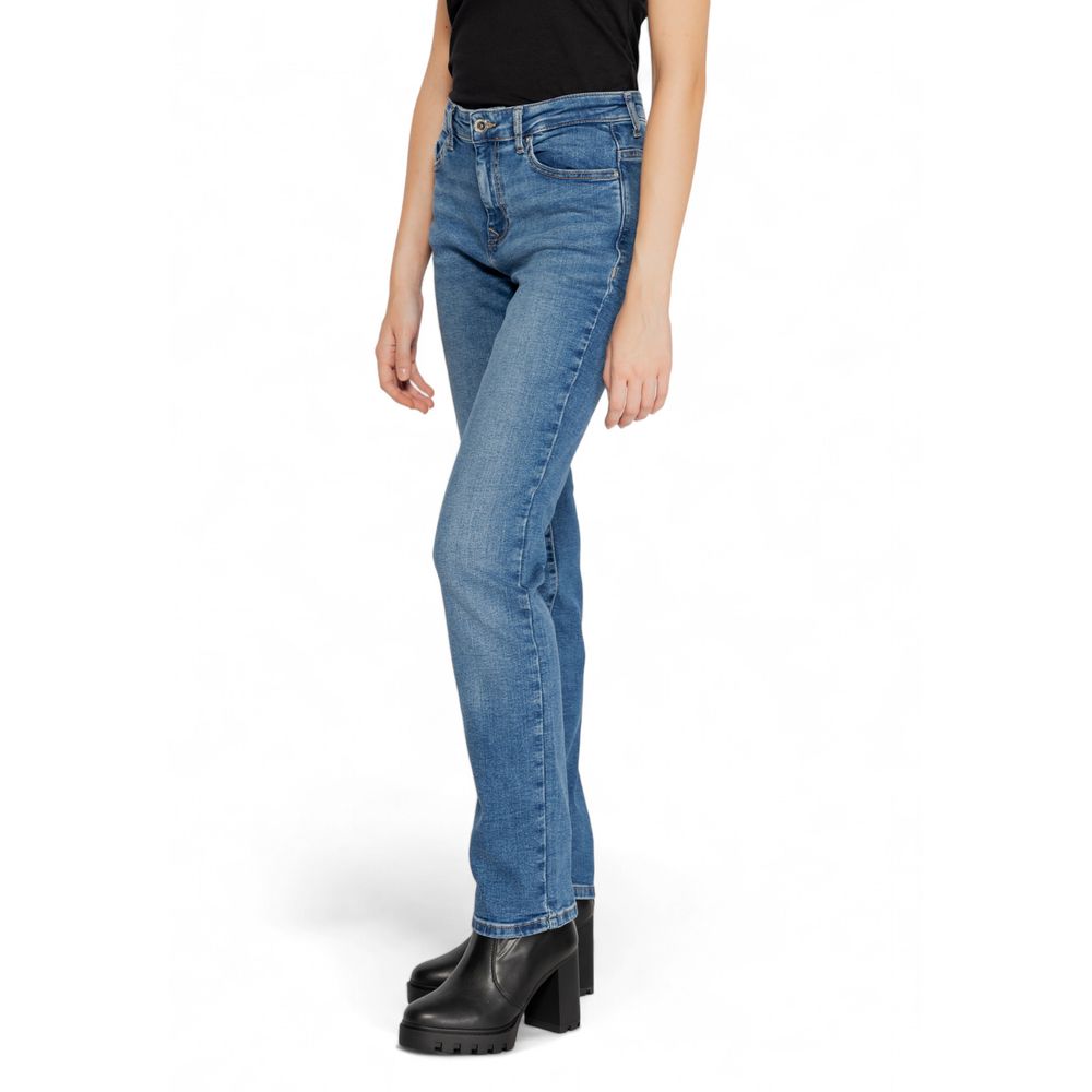 Nur blaue Skinny Jeans aus Baumwolle