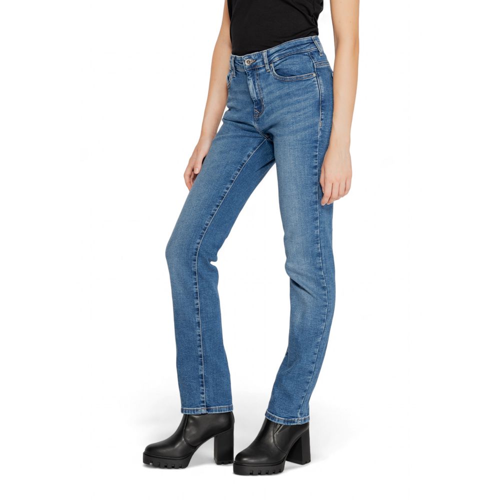 Nur blaue Skinny Jeans aus Baumwolle