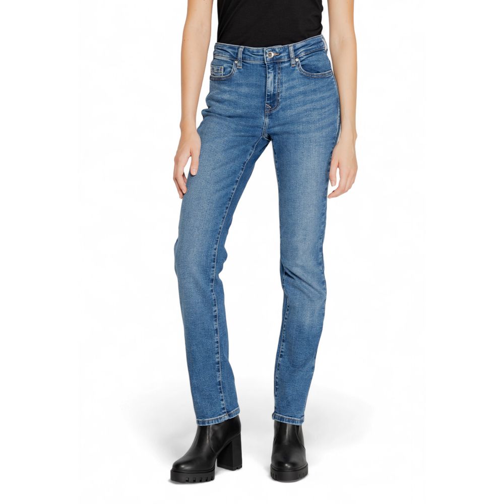 Nur blaue Skinny Jeans aus Baumwolle