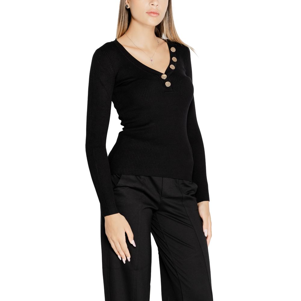 Morgan De Toi Schwarzes Viskose-Sweatshirt