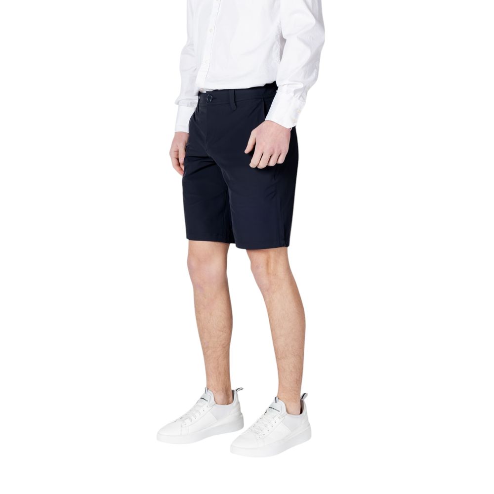 Armani Exchange Blaue Polyamid-Bermudashorts