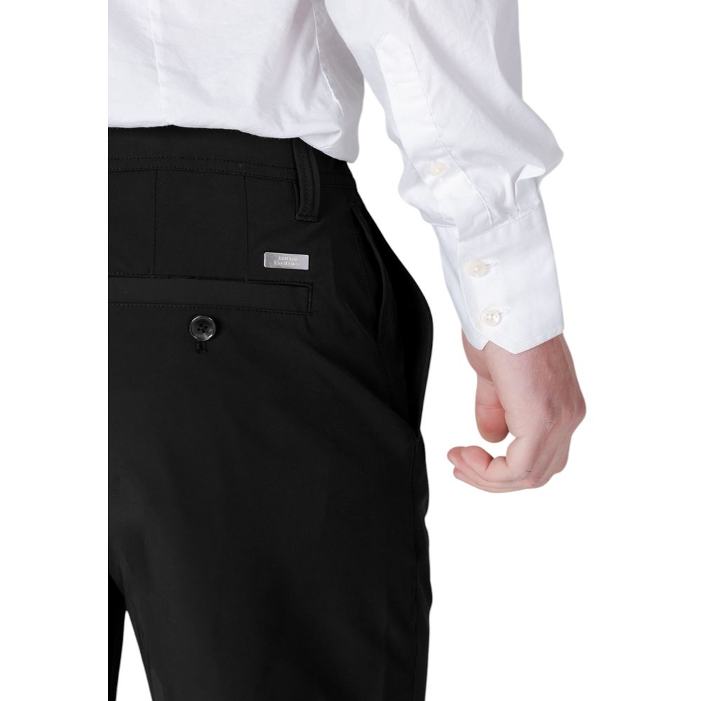 Armani Exchange Schwarze Bermuda-Shorts aus Polyamid