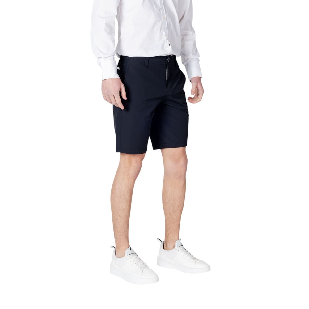 Armani Exchange Blaue Polyamid-Bermudashorts