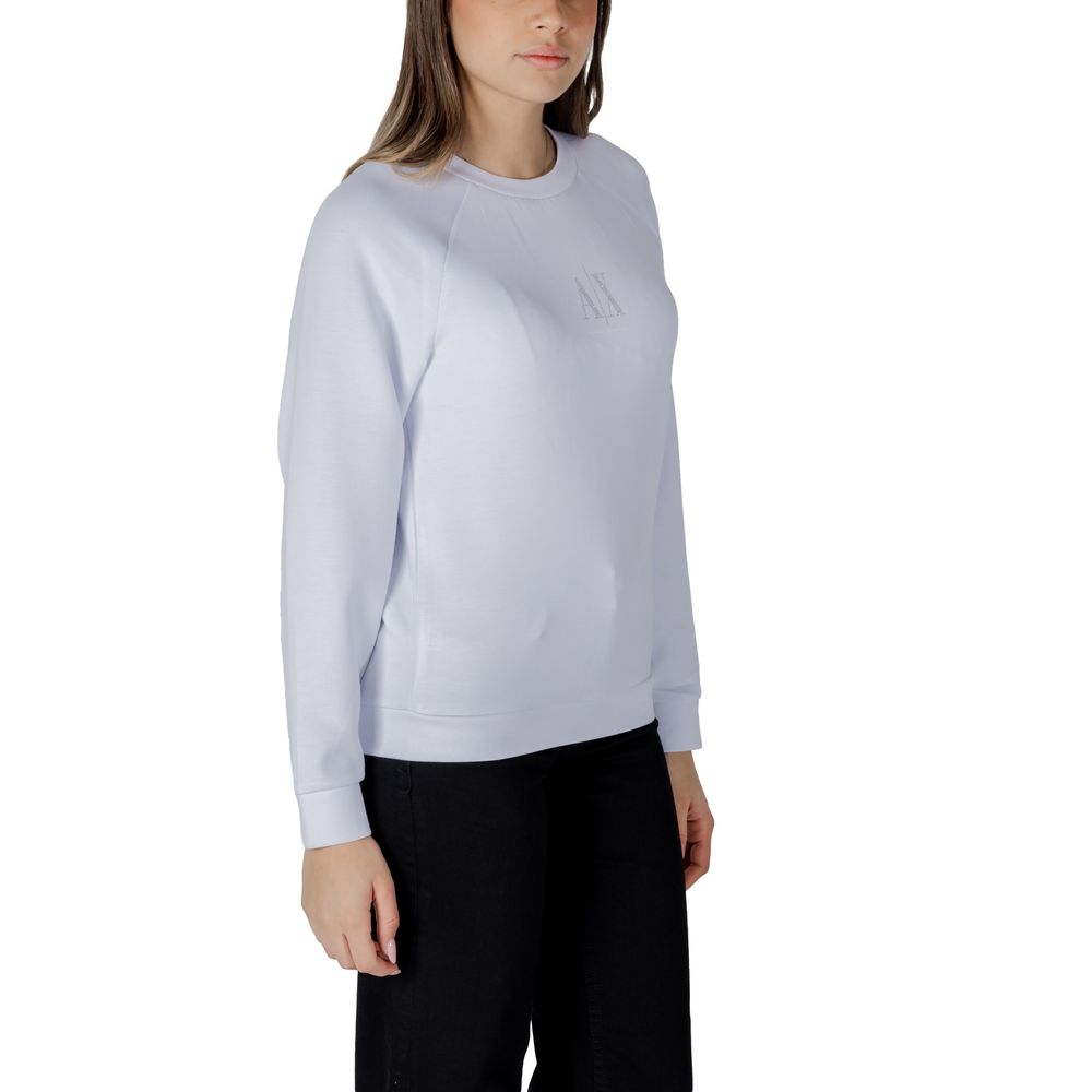 Armani Exchange Weißes Viskose-Sweatshirt