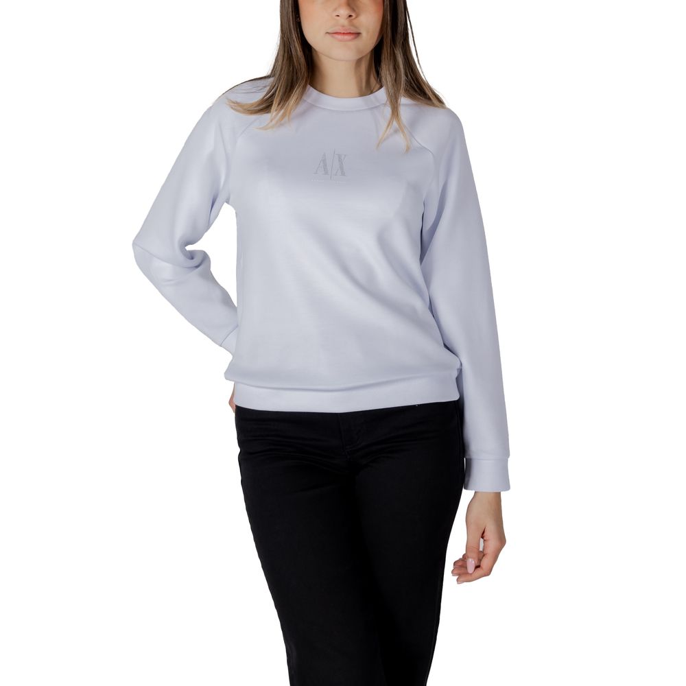 Armani Exchange Weißes Viskose-Sweatshirt