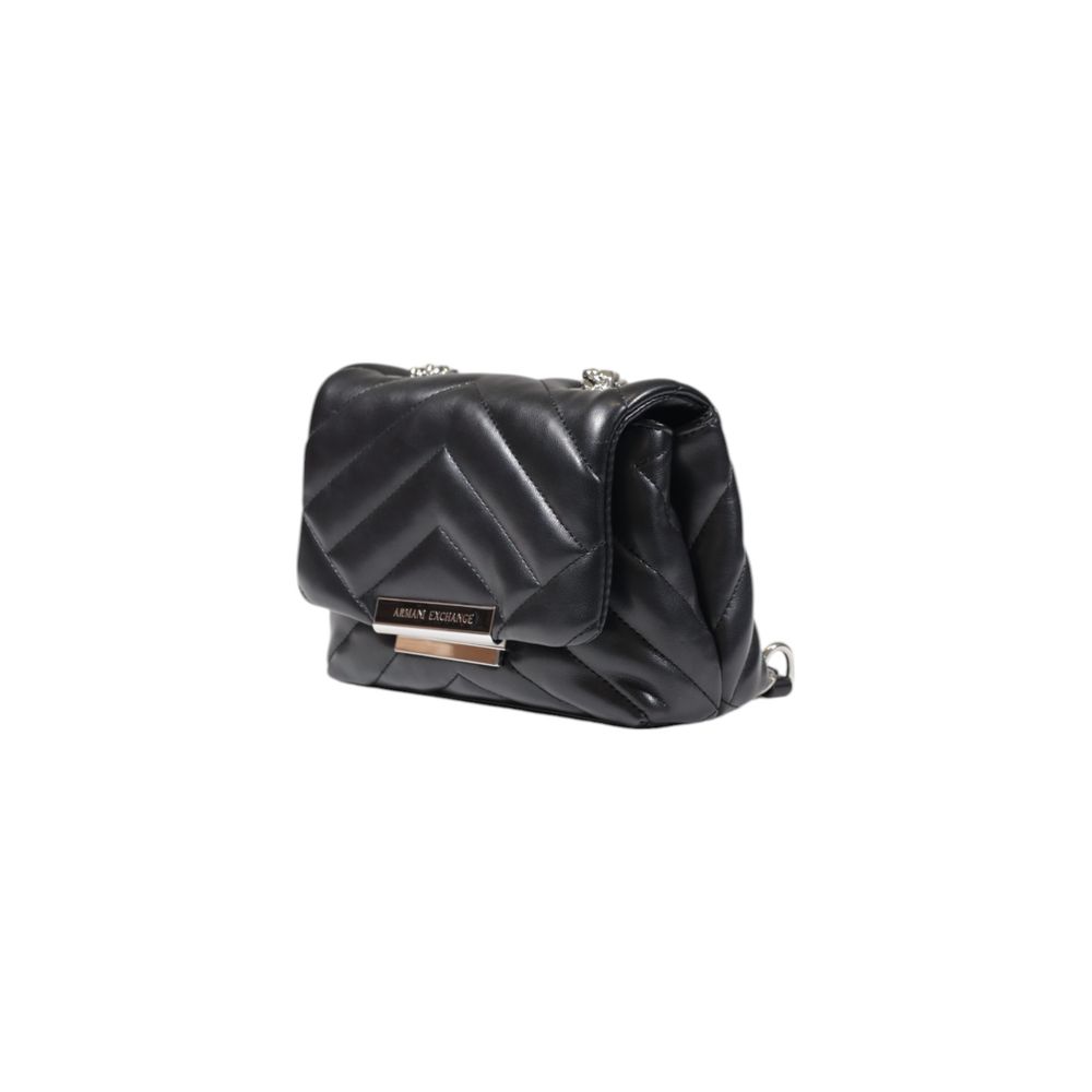 Armani Exchange Schwarze Handtasche aus Polyester