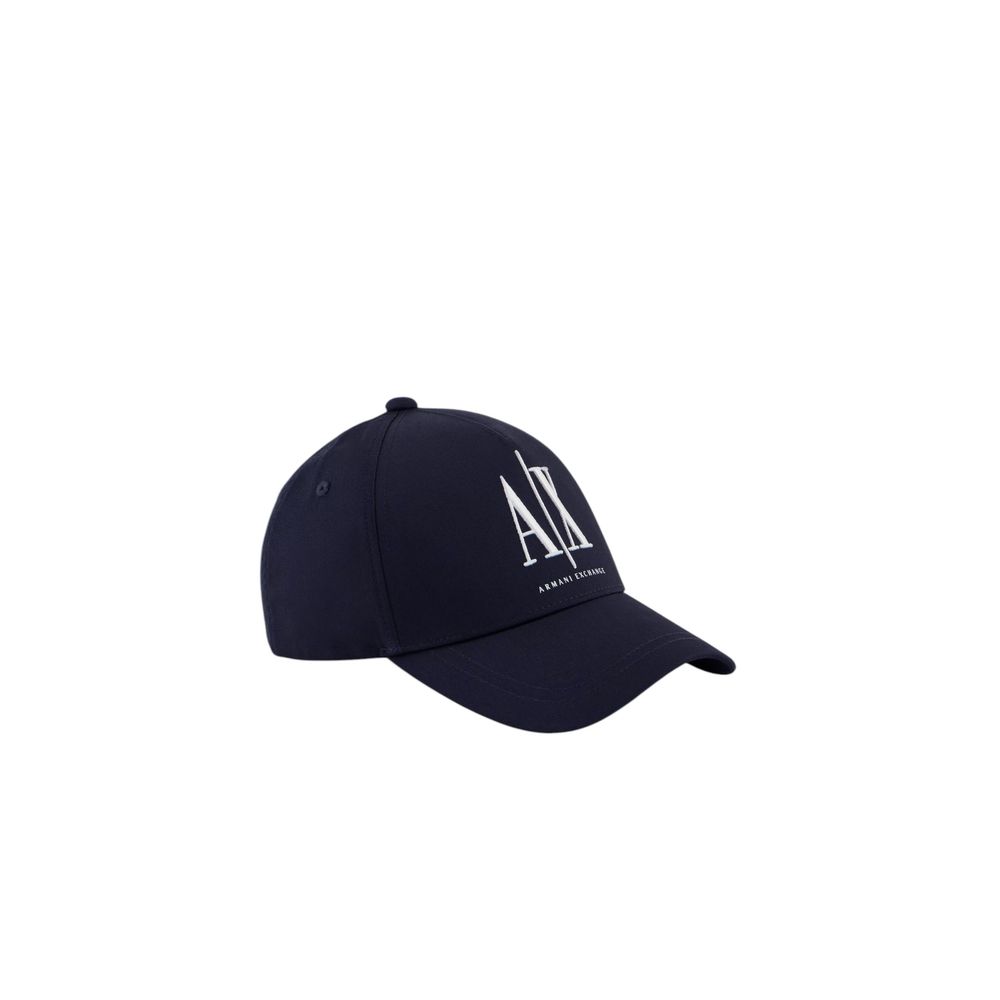 Armani Exchange Blaue Baumwollkappe (Baseballmütze)