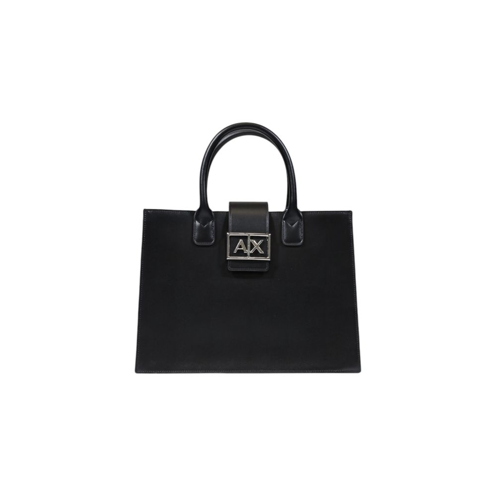 Armani Exchange Schwarze Handtasche aus Polyester