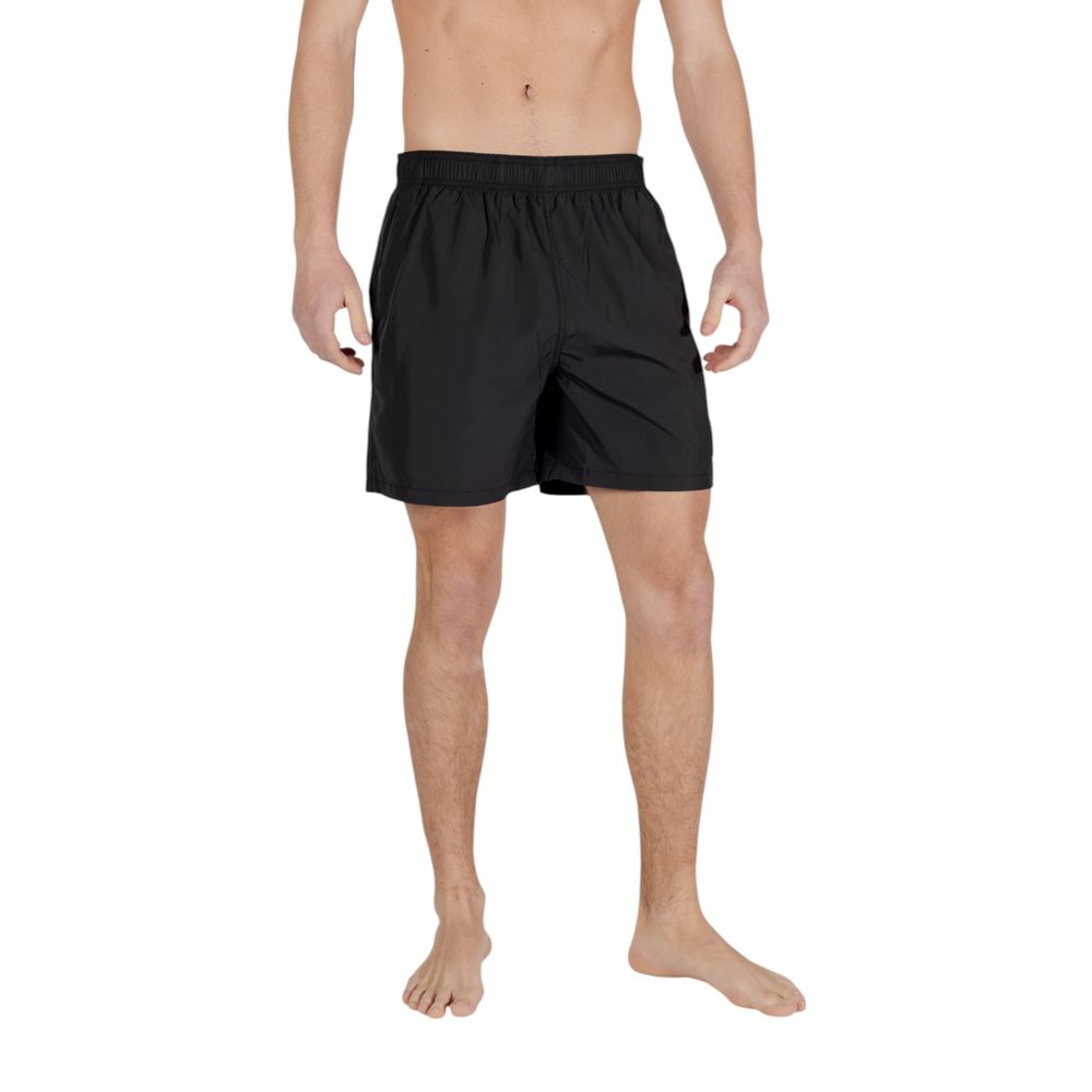 Armani Exchange Schwarze Badeshorts aus Polyester
