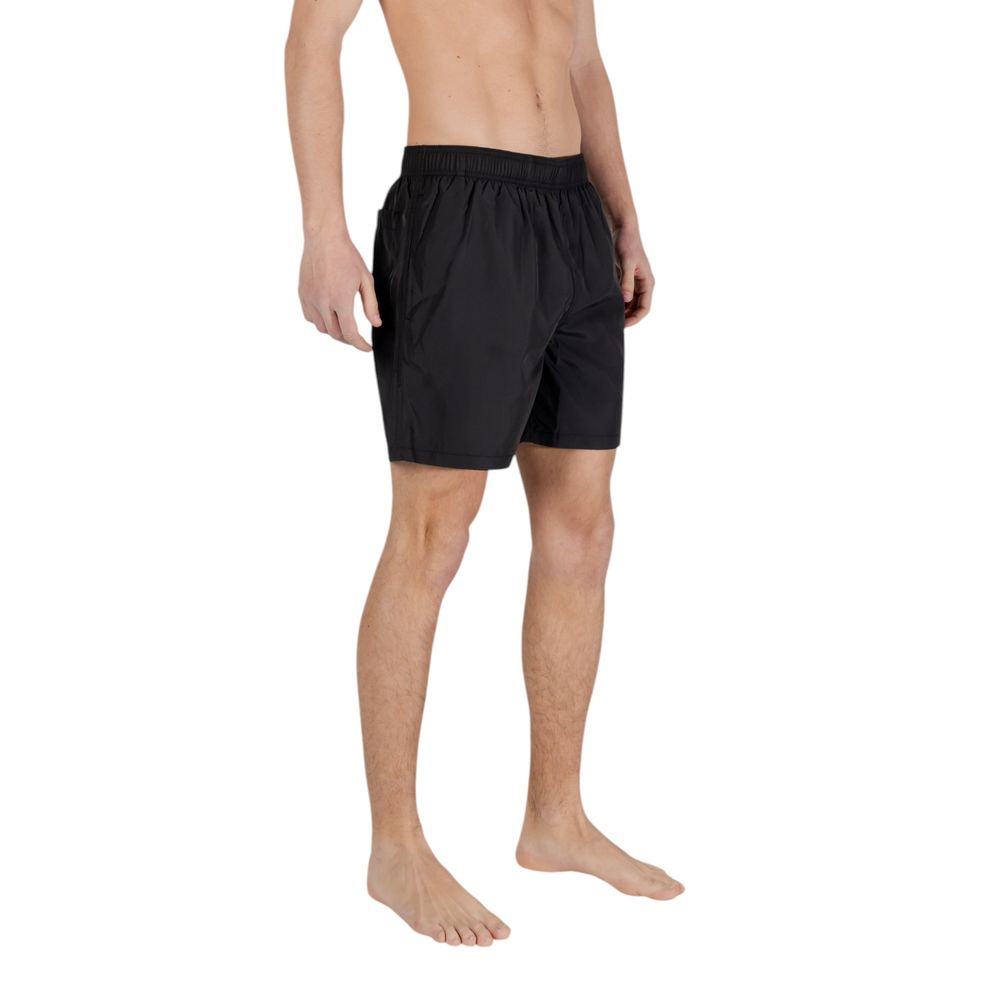Armani Exchange Schwarze Badeshorts aus Polyester
