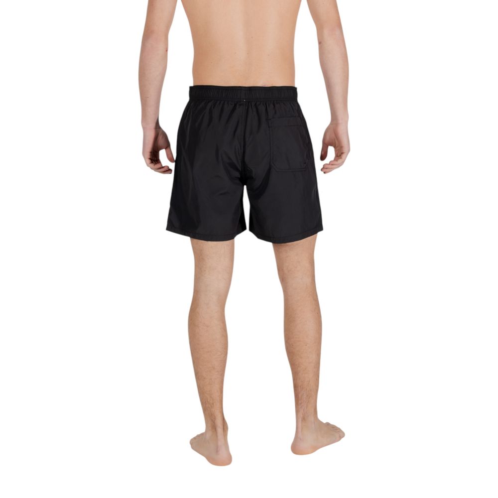 Armani Exchange Schwarze Badeshorts aus Polyester