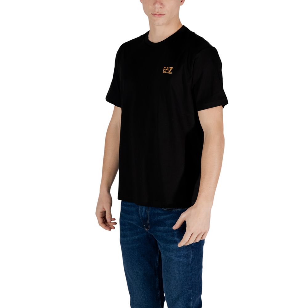 EA7 Emporio Armani Bicolor-Baumwoll-T-Shirt