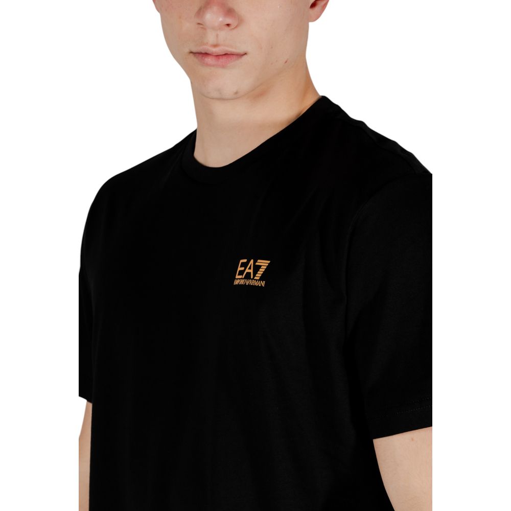 EA7 Emporio Armani Bicolor-Baumwoll-T-Shirt