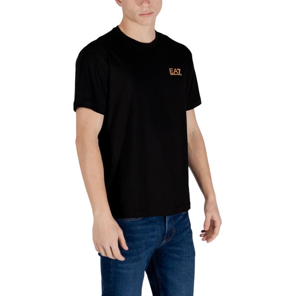 EA7 Emporio Armani Bicolor-Baumwoll-T-Shirt