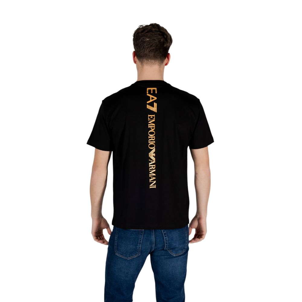 EA7 Emporio Armani Bicolor-Baumwoll-T-Shirt