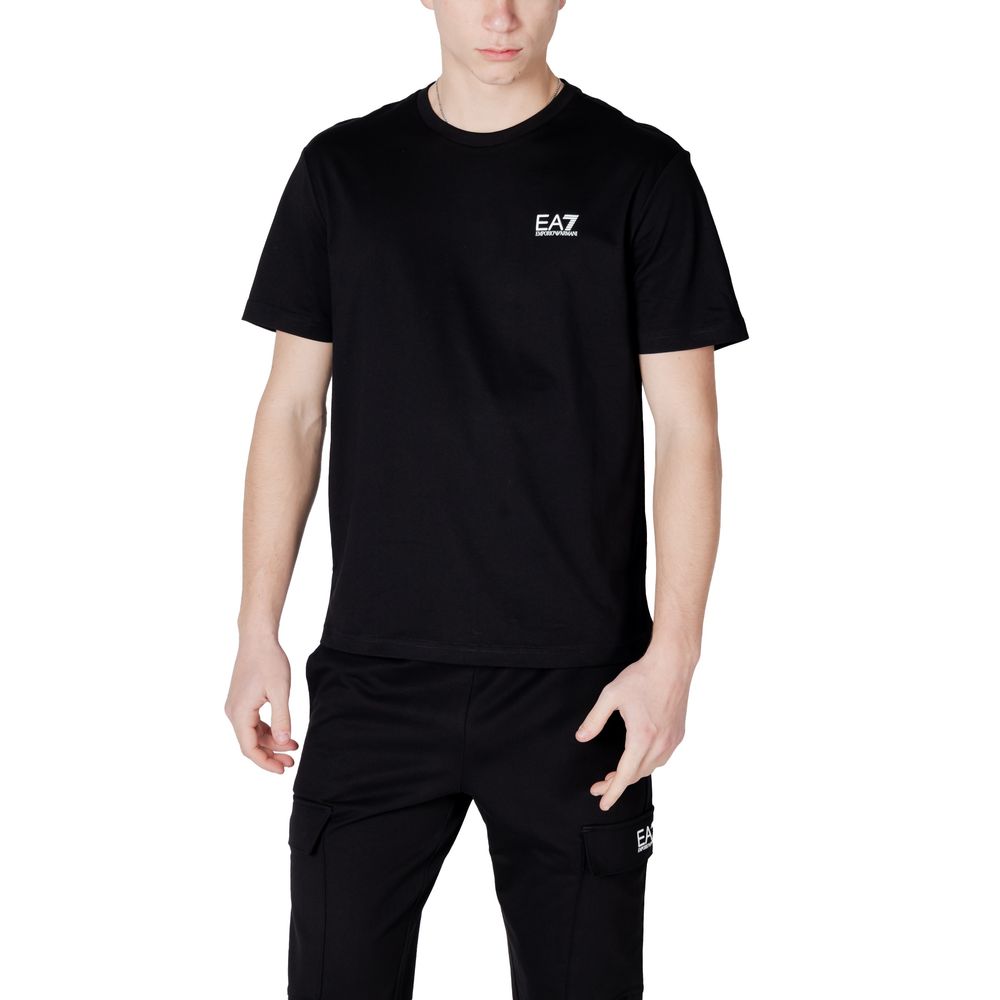 EA7 Emporio Armani Schwarz-weißes Baumwoll-Sportswear