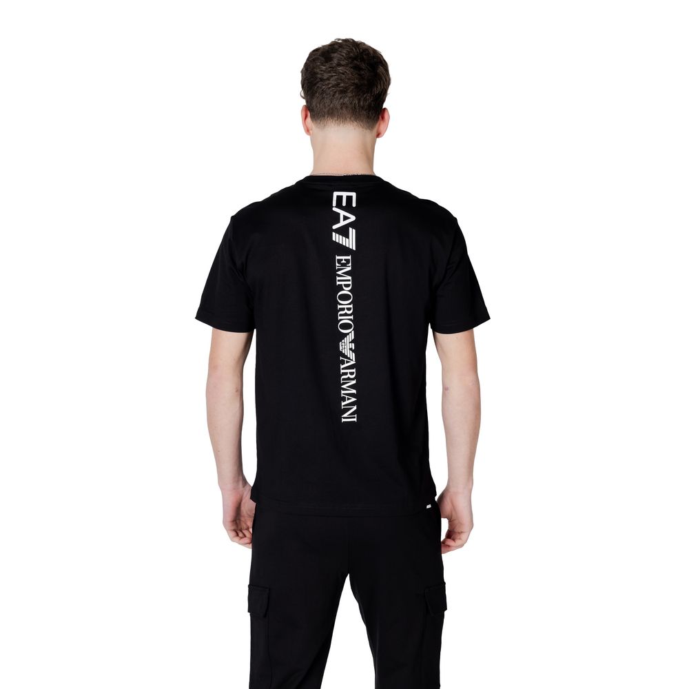 EA7 Emporio Armani Schwarz-weißes Baumwoll-Sportswear