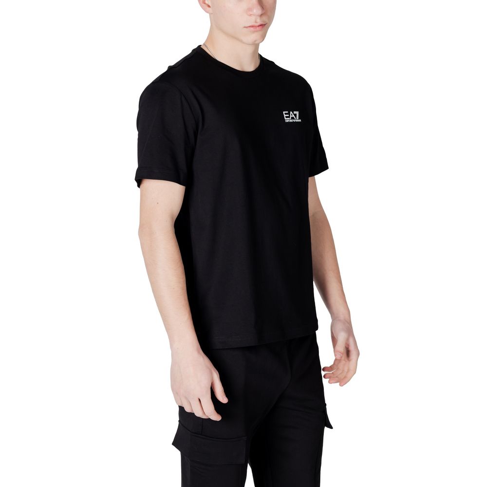 EA7 Emporio Armani Schwarz-weißes Baumwoll-Sportswear