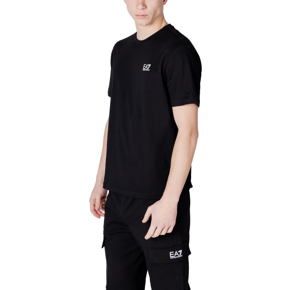EA7 Emporio Armani Schwarz-weißes Baumwoll-Sportswear