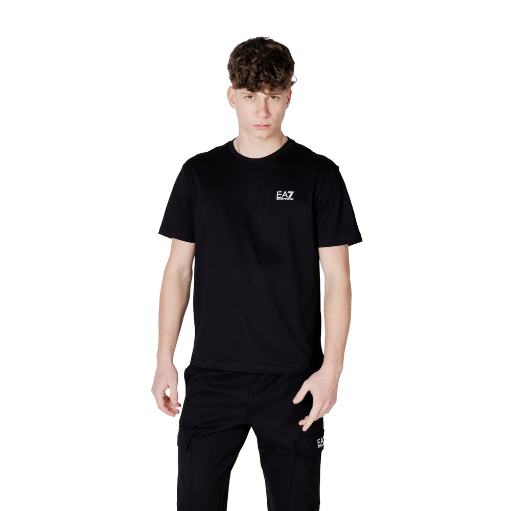 EA7 Emporio Armani Schwarz-weißes Baumwoll-Sportswear