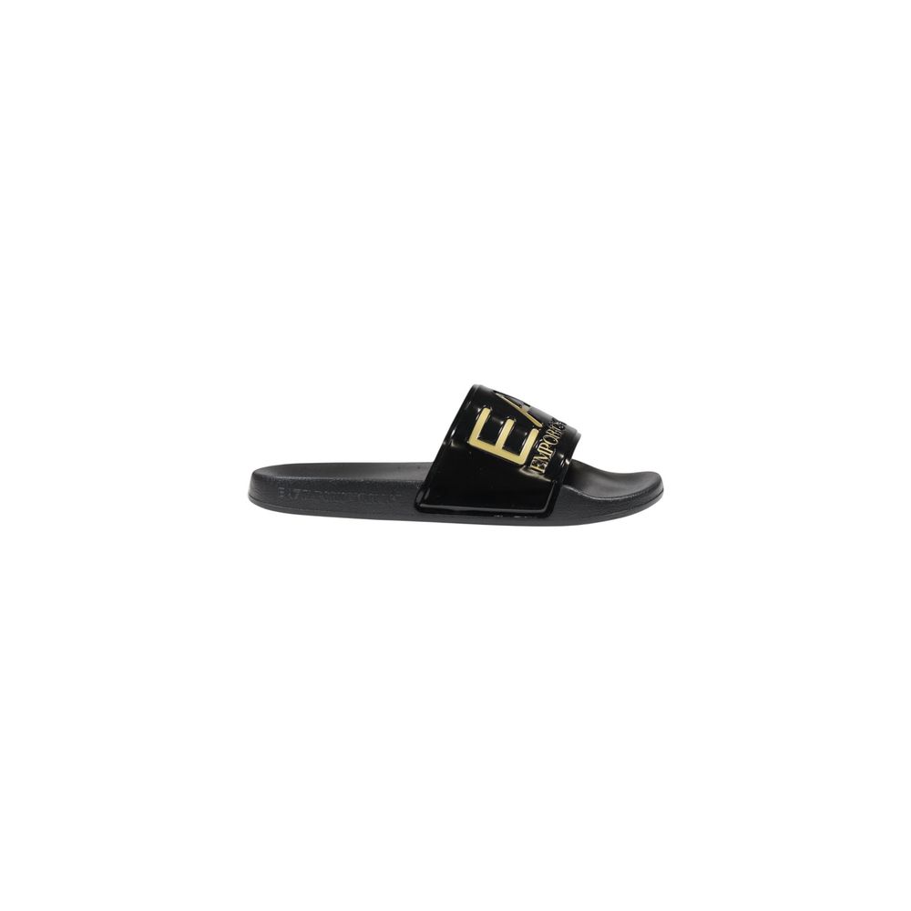 EA7 Emporio Armani Bicolor Pantoletten aus PVC