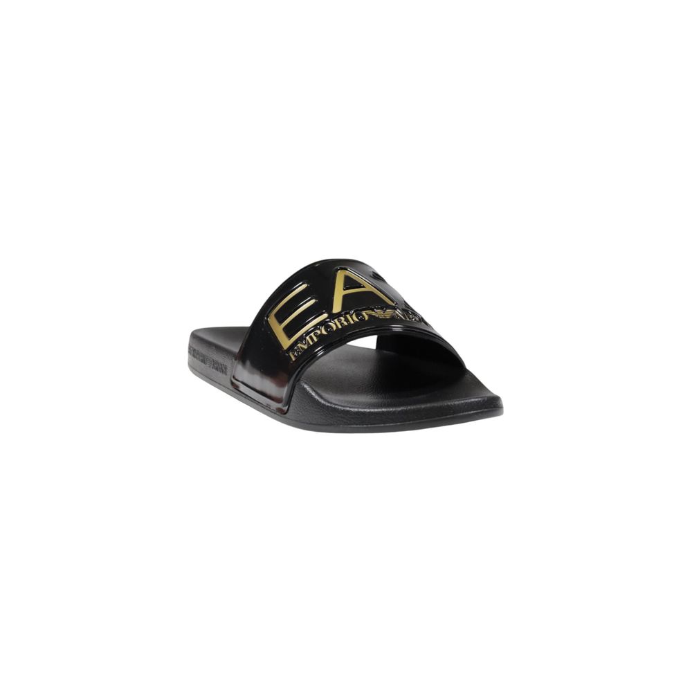 EA7 Emporio Armani Bicolor Pantoletten aus PVC