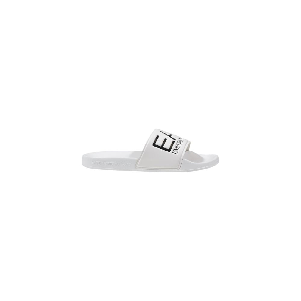 EA7 Emporio Armani Weiße Pvc-Pantoletten