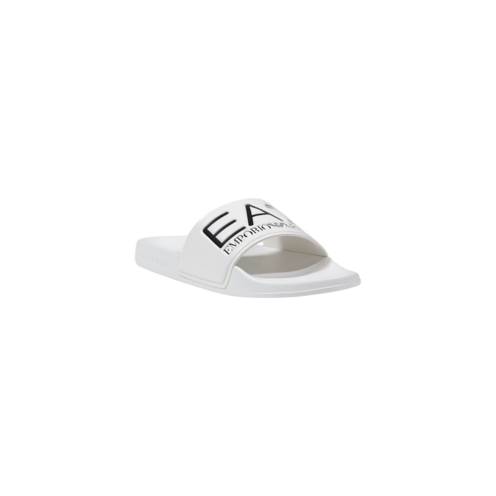 EA7 Emporio Armani Weiße Pvc-Pantoletten