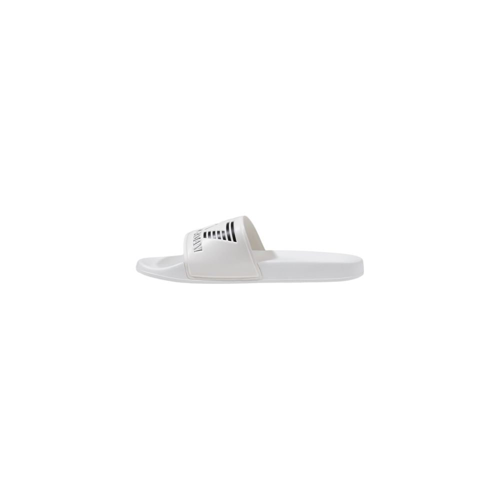 EA7 Emporio Armani Weiße Pvc-Pantoletten