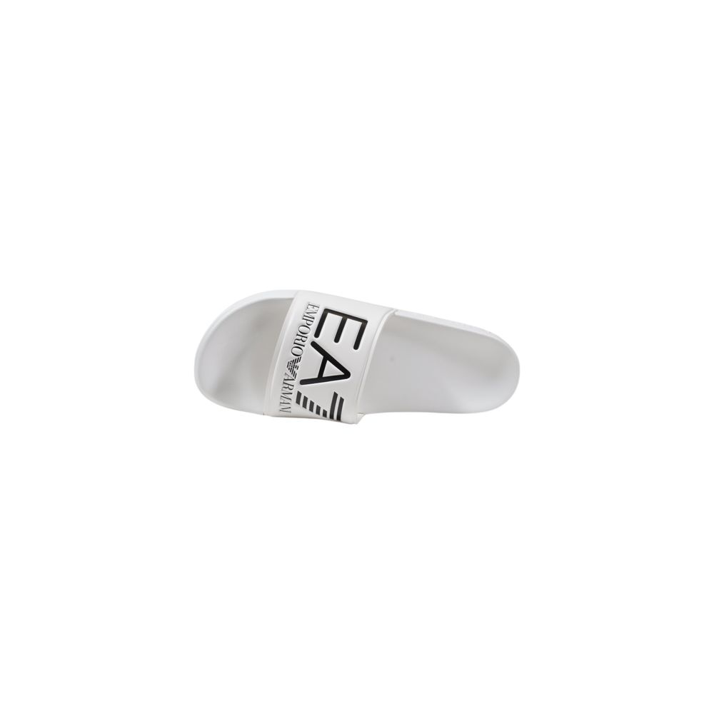 EA7 Emporio Armani Weiße Pvc-Pantoletten