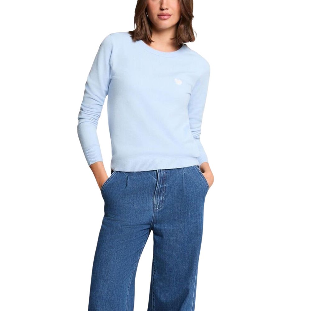 Morgan De Toi Blaues Viskose-Sweatshirt