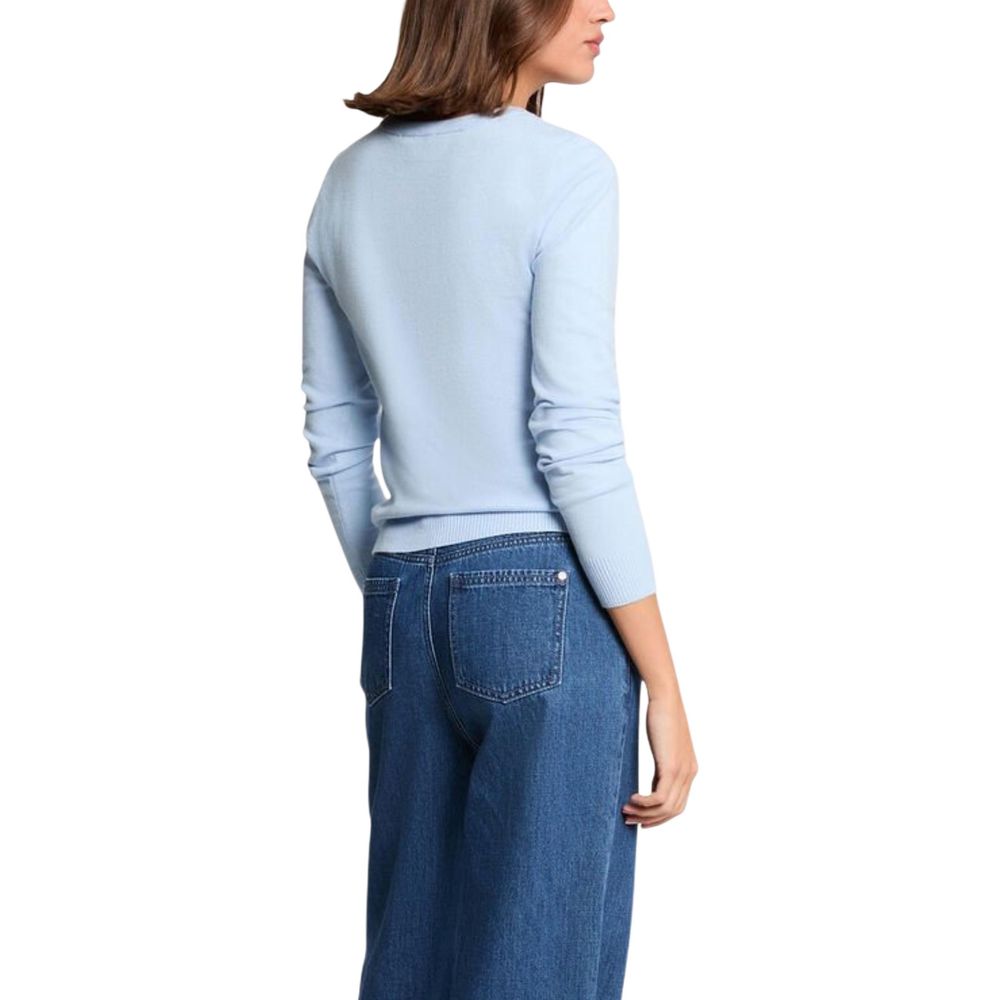 Morgan De Toi Blaues Viskose-Sweatshirt