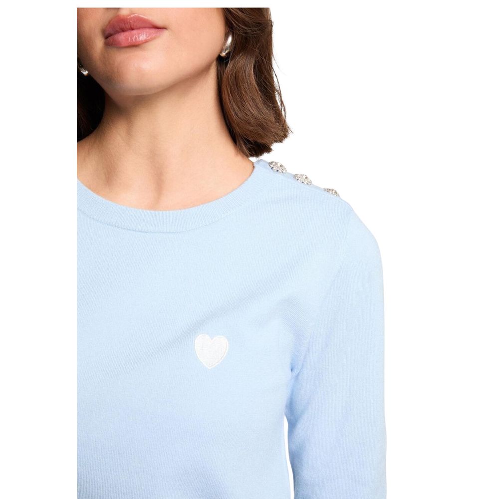 Morgan De Toi Blaues Viskose-Sweatshirt