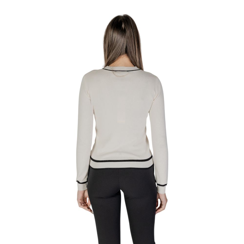 Morgan De Toi Cream Viscose Cardigan