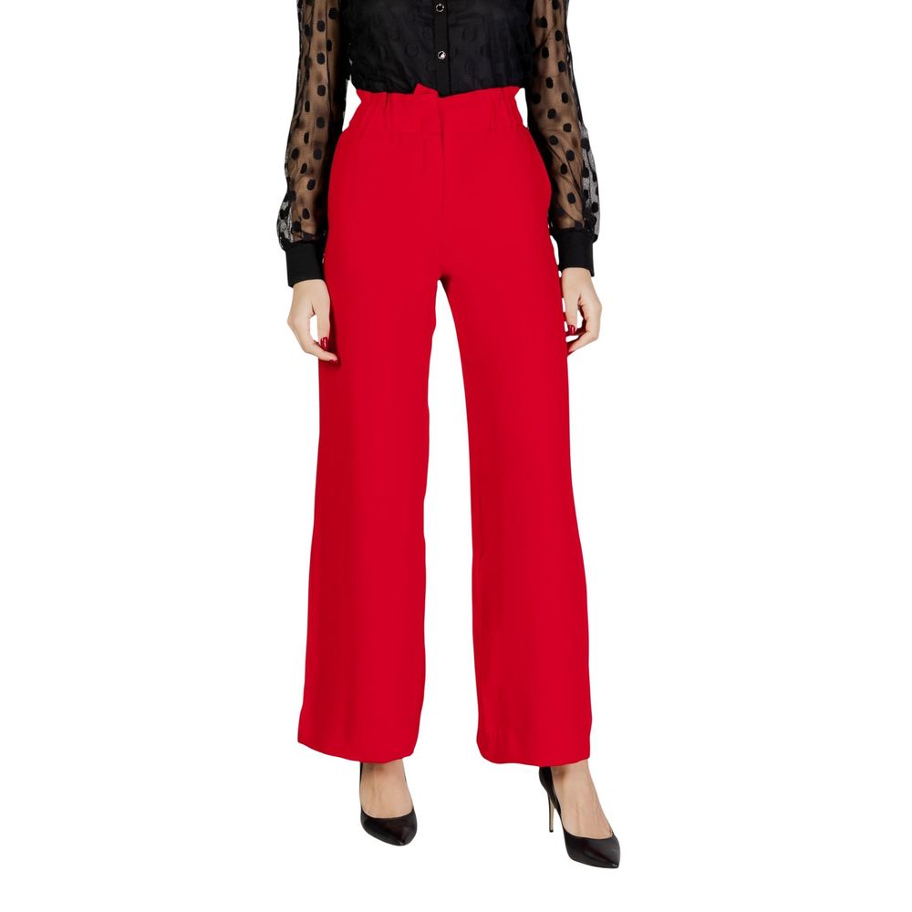 Morgan De Toi Rote Freizeithose aus Polyester