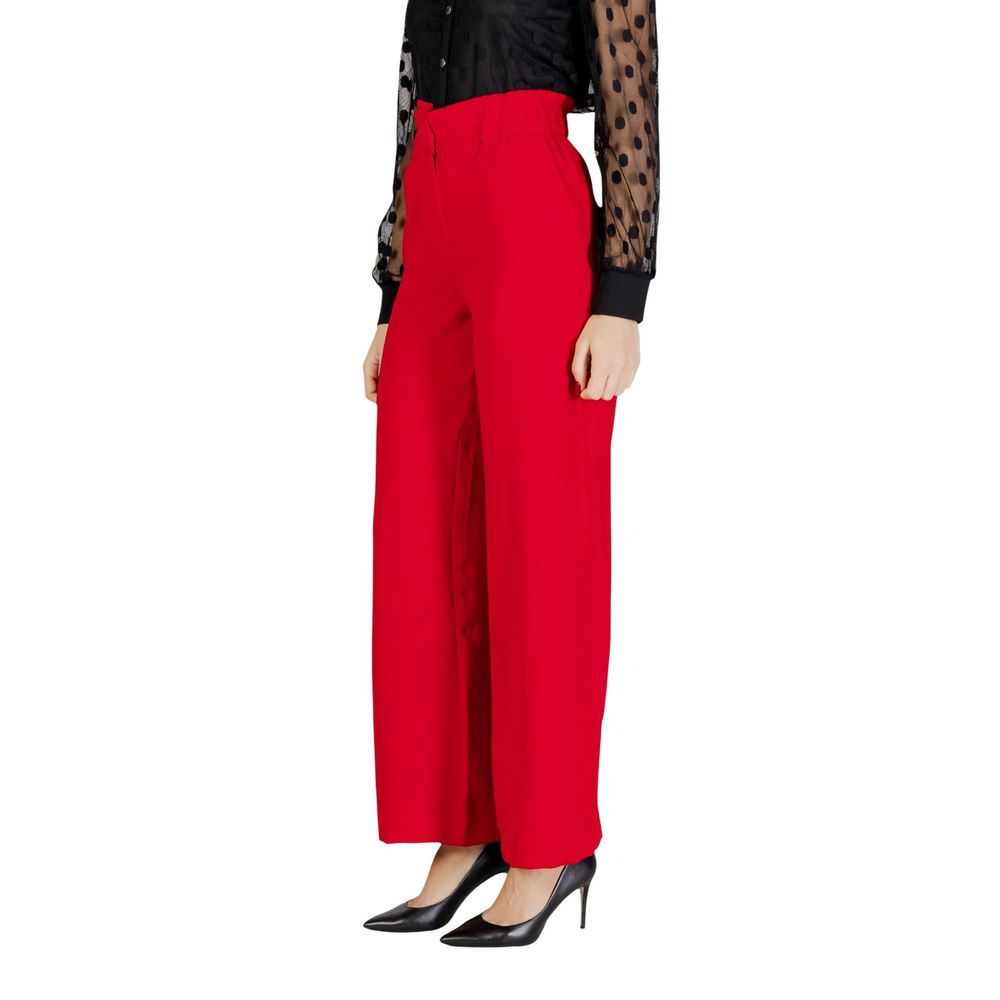 Morgan De Toi Rote Freizeithose aus Polyester