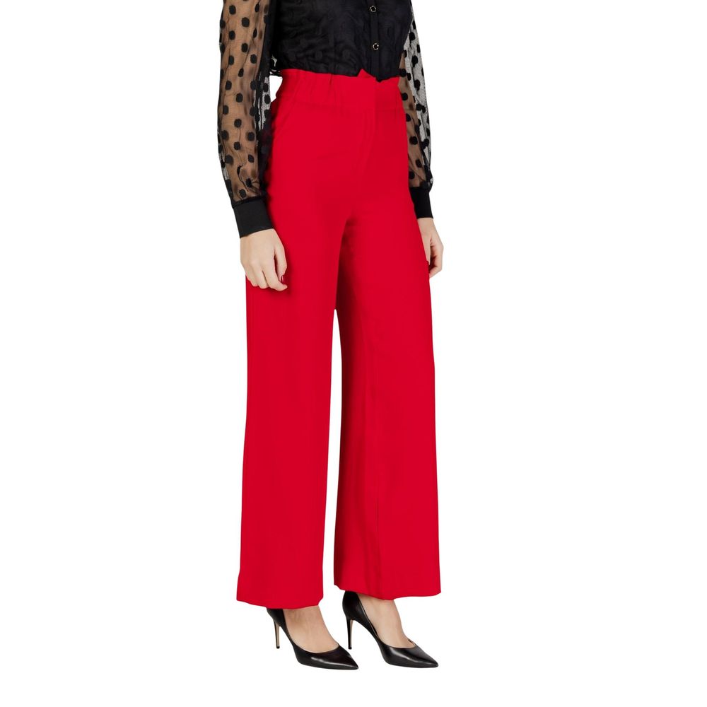Morgan De Toi Rote Freizeithose aus Polyester