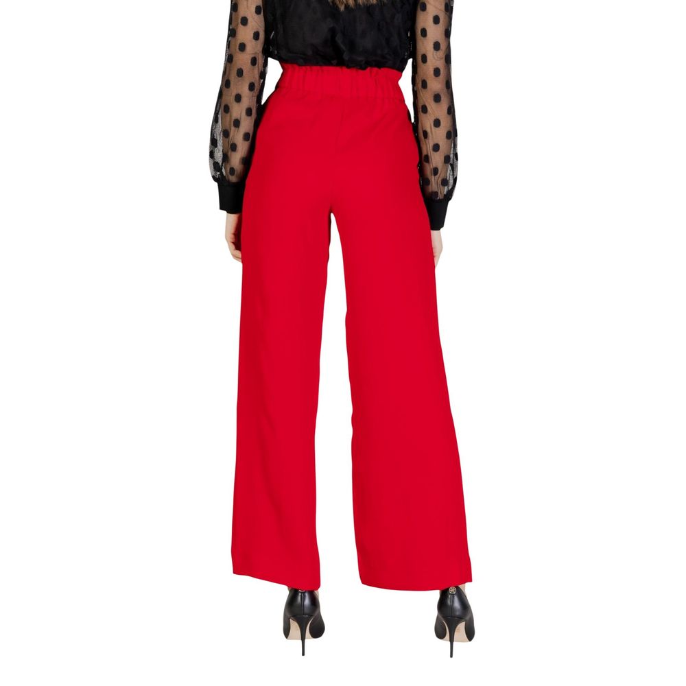 Morgan De Toi Rote Freizeithose aus Polyester