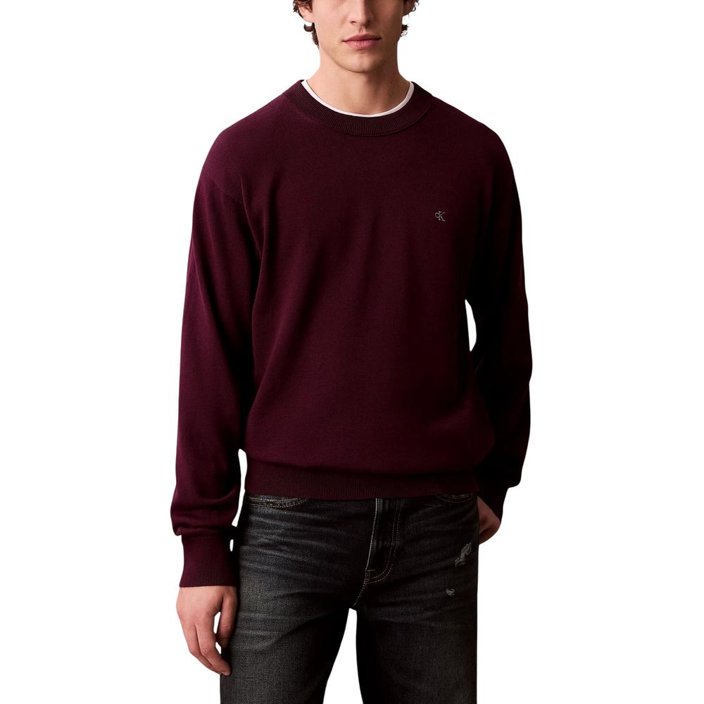 Calvin Klein Jeans Lila Baumwoll-Sweatshirt