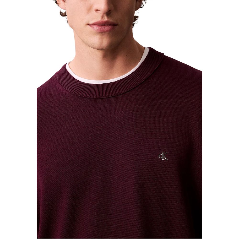 Calvin Klein Jeans Lila Baumwoll-Sweatshirt
