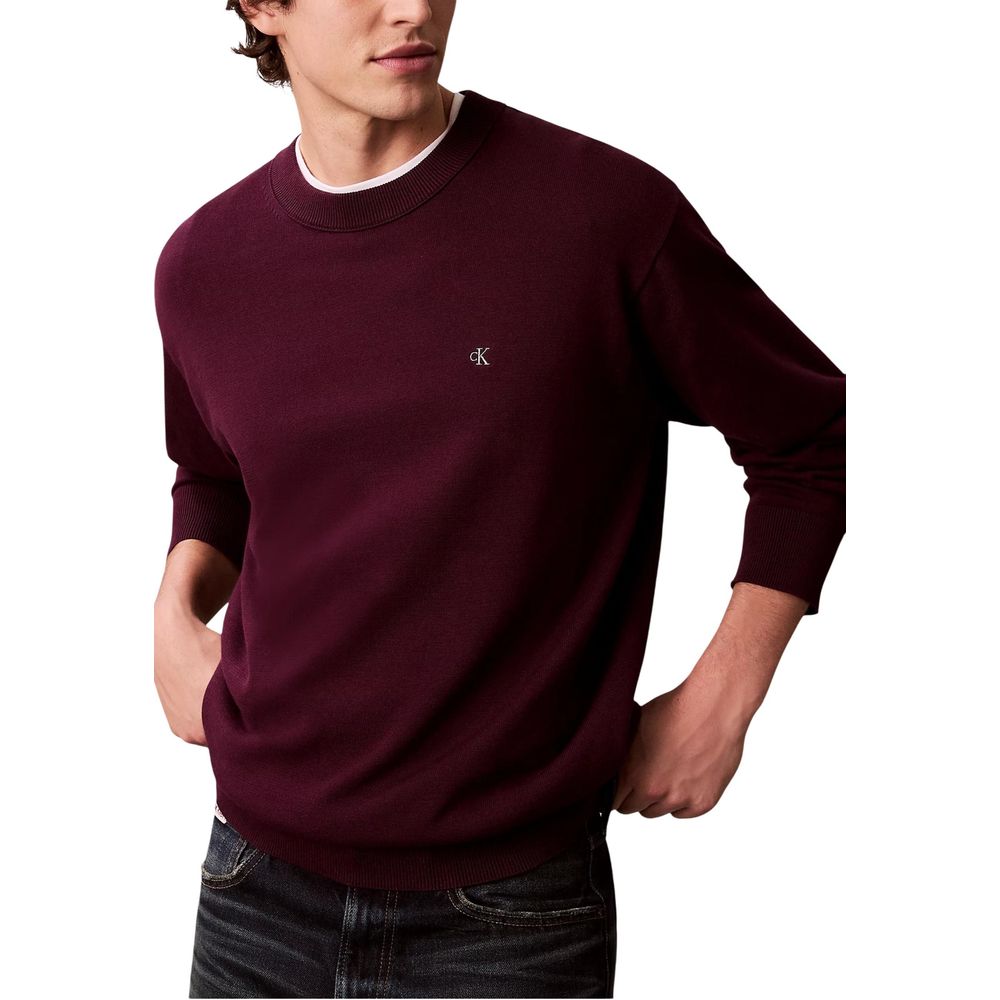 Calvin Klein Jeans Lila Baumwoll-Sweatshirt